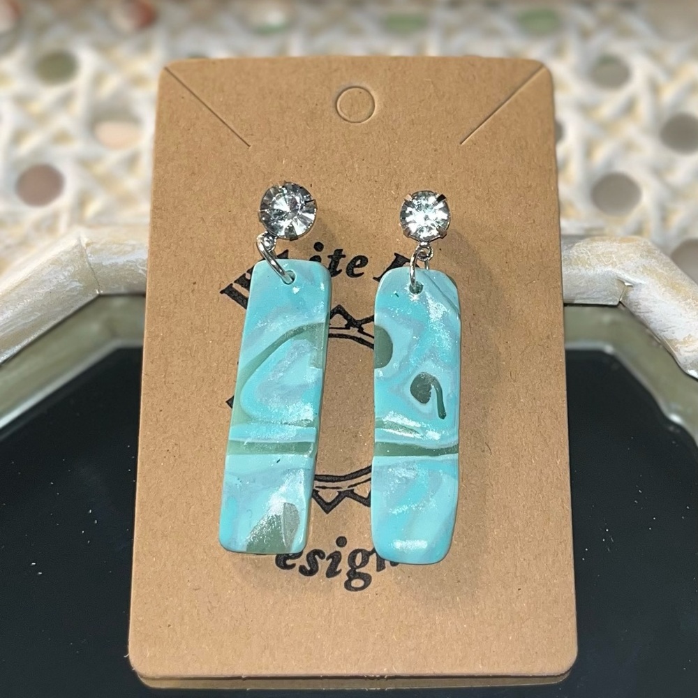 Handmade polymer clay earrings